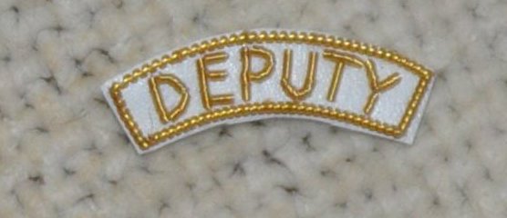 Provincial Apron Badge Appendage - DRESS - "DEPUTY" - Click Image to Close